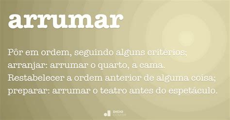 Como Se Escreve Arrumar