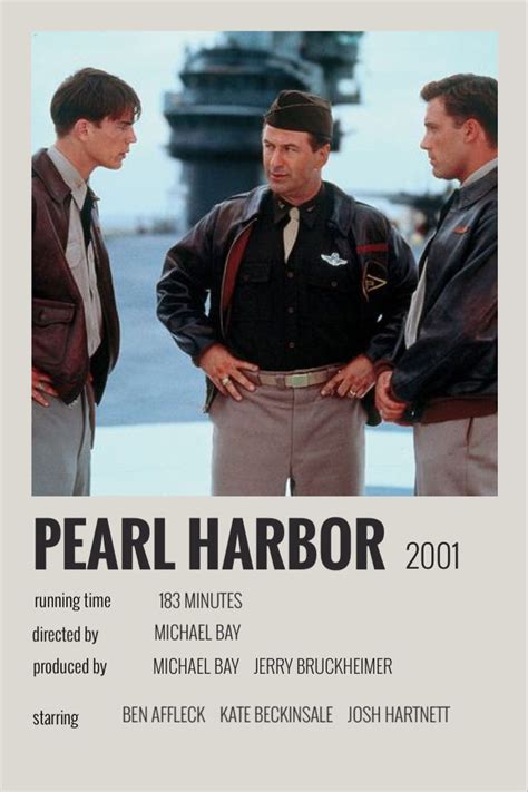 the poster for pearl harbor starring two men in uniform and one wearing ...