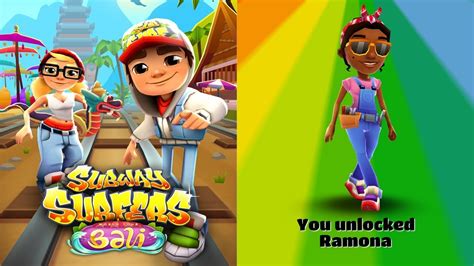 Subway Surfers Bali Vs Miami Ramona Unlocked Youtube