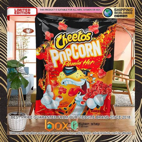 BEST Cheetos Flamin Hot Popcorn Blanket Boxbox Branding Luxury T