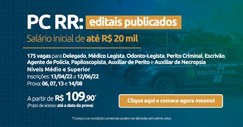 Concurso PC RR Saiba Tudo Sobre Os Editais Publicados Aprova Concursos