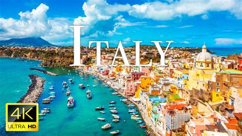 FLYING OVER ITALY 4K UHD Relaxing Music With Stunning Beautiful