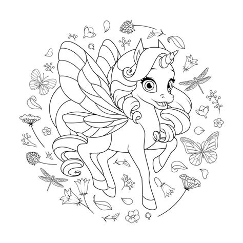 Fairy Princess Unicorn Coloring Page Coloring Pages Hot Sex Picture