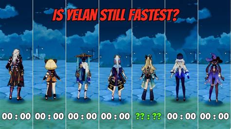 Is Yelan Still Fastest Who Is The Fastest Character In Genshin