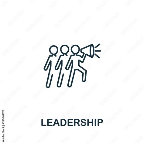 Leadership Icon From Teamwork Collection Simple Line Element