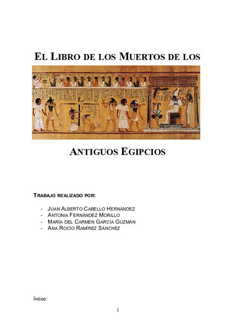 (DOC) El Libro de los Muertos de los Antiguos Egipcios Trabajo ...