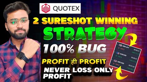 2 Sureshot Winning Strategy Quotex 100 Bug For Beginner Binary Crash