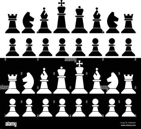 vector set of chess pieces icons Stock Vector Image & Art - Alamy