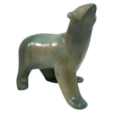 Original Loet Vanderveen Large Polar Bear Bronze Wildlife Sculpture