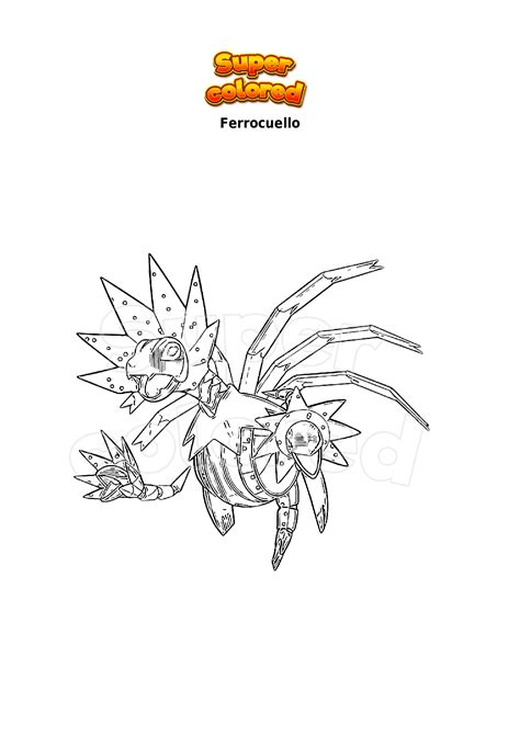 Dibujo Para Colorear Pokemon Ferrocuello Supercolored