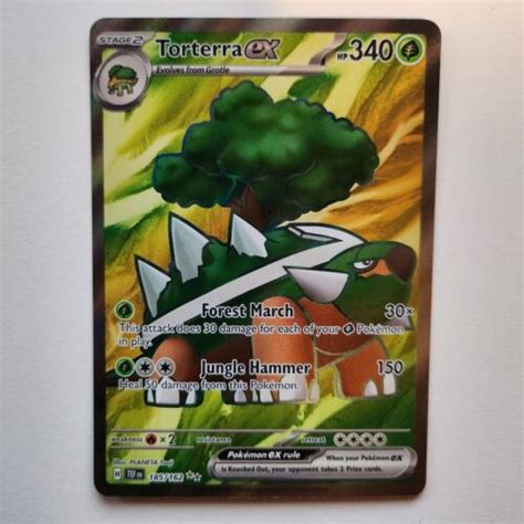 Torterra Ex 185 162 Temporal Forces Ultra Rare Full Art Holo Pokemon