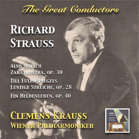 ‎the Great Conductors Clemens Krauss Conducts Richard Strauss Album