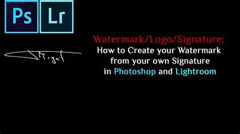 How To Create Your Signature Into A Watermark In Photoshop New And Images