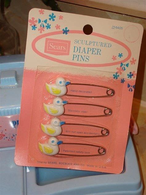 Vintage Diaper Pins 1950s Childhood Memories Vintage Baby Diaper Pins