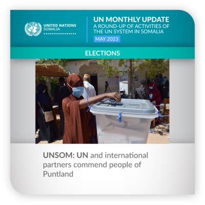 A round-up of activities of the UN system in Somalia in May 2023