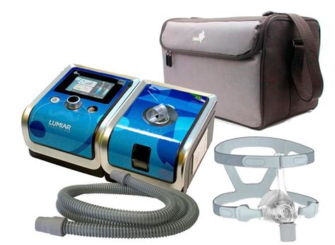 Kit Cpap Automático Máscara Nasal GII BMC Adesivo Azul BMC