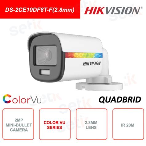 Hikvision Outdoor Mini Bullet Color Vu Camera 2mp Lens Wdr 02292024