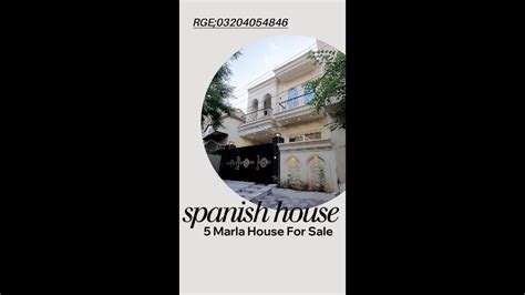 Luxurious 5 Marla Brand New Spanish House For Sale In Lahore Johar Town