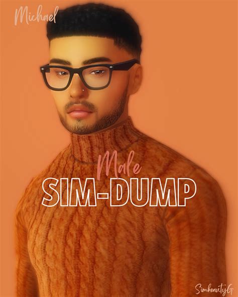 Male Sim Dump 🌠 | Simbeautyguru on Patreon Sims 4 Afro Hair Male, Sims ...