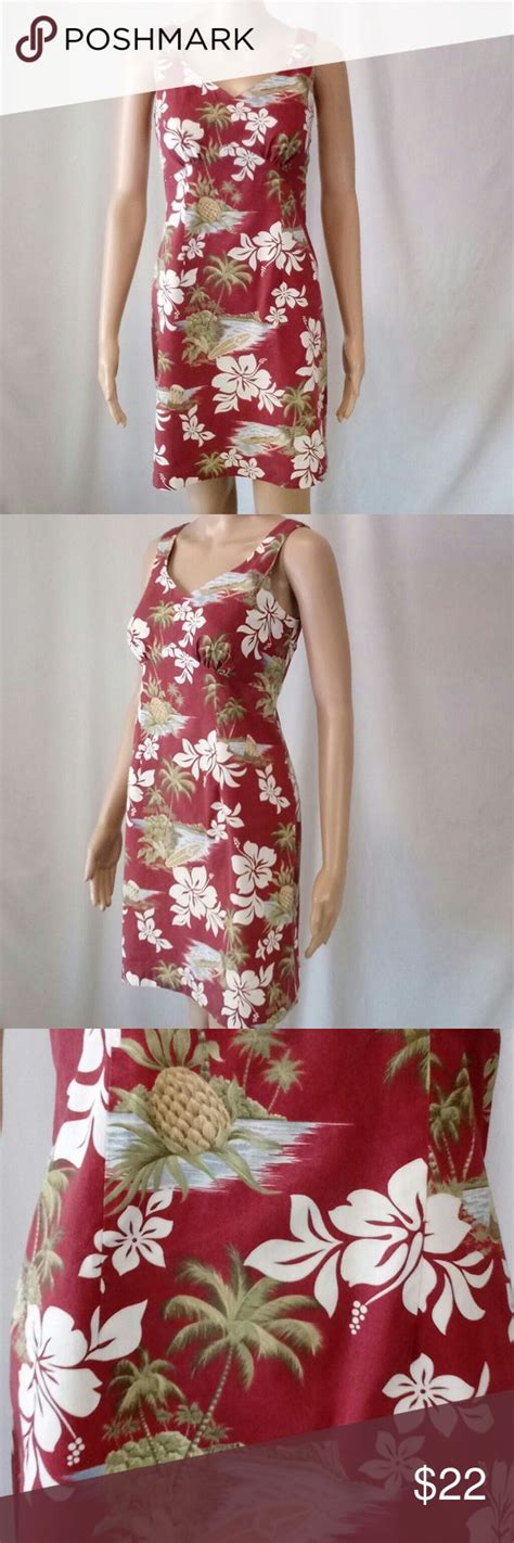 Hilo Hattie dress | Tropical print dress, Dress size chart women, White ...