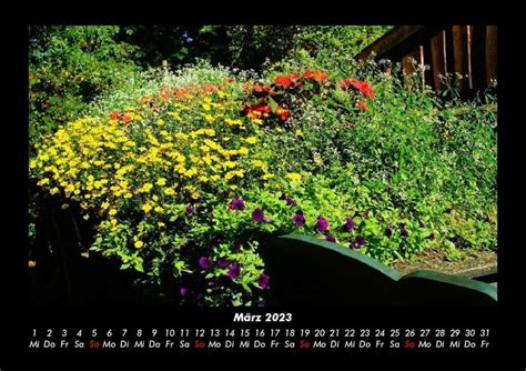 Blumenkalender Fotokalender Din A Von Tobias Becker Kalender