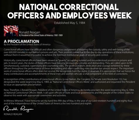 Correctional Officers And Employees Week · Riverside Regional Jail