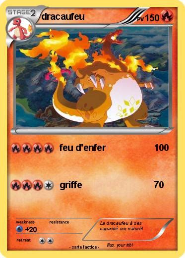 Pokémon dracaufeu 3041 3041 feu d enfer Ma carte Pokémon