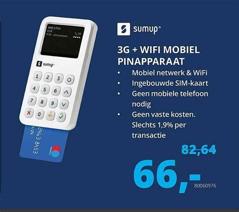 Sumup 3G Wifi Mobiel Pinapparaat Aanbieding Bij Paradigit