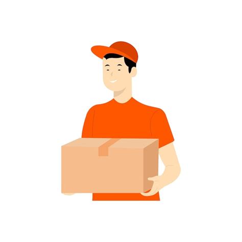 Premium Vector Service Of Fast Delivery Parcels Vector Illustration