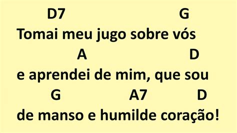 Aclamação ao evangelho DIA 28 DE AGOSTO 22 Tomai meu jugo sobre vós e