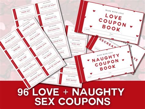 Printable Love Coupons For Him Naughty Coupons Sex Coupons Etsy