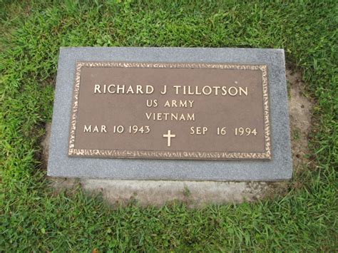 Richard John Tillotson 1943 1994 Find A Grave Memorial