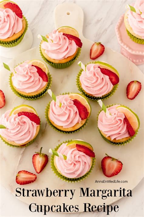 Strawberry Margarita Cupcakes Recipe With Tequila