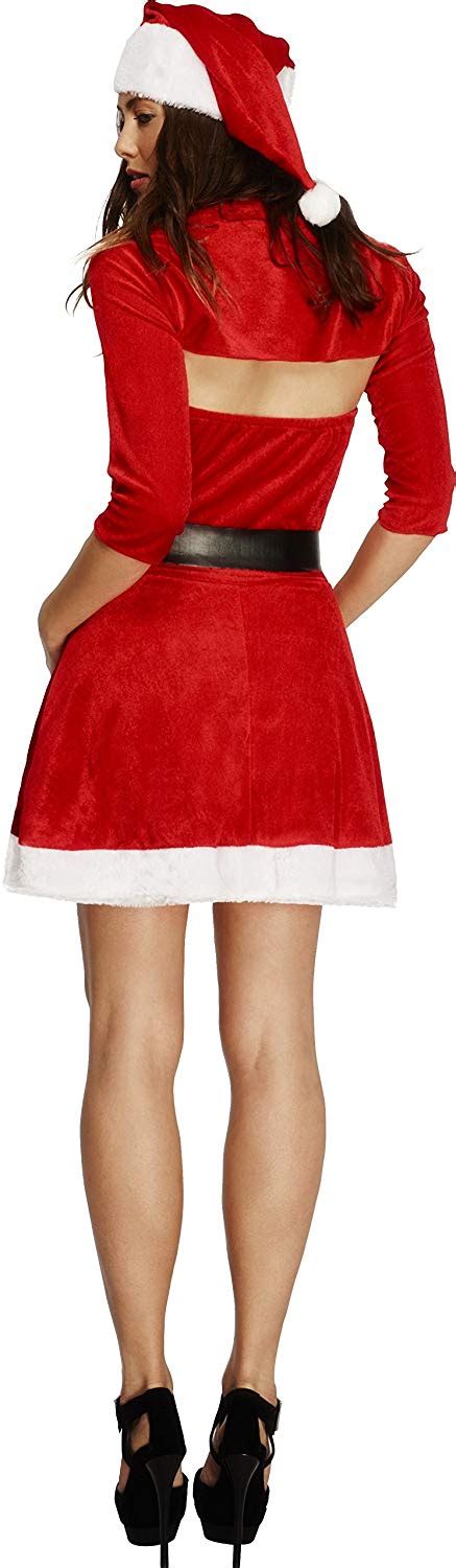 Smiffys 20770S Fever Adult Womens Santa Babe Costume TopToy