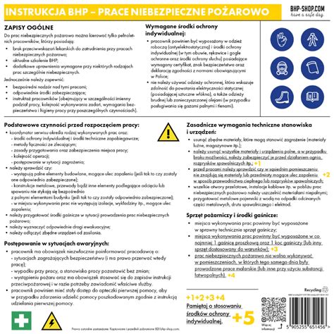 Instrukcja BHP Składowanie i magazynowanie BHP SHOP