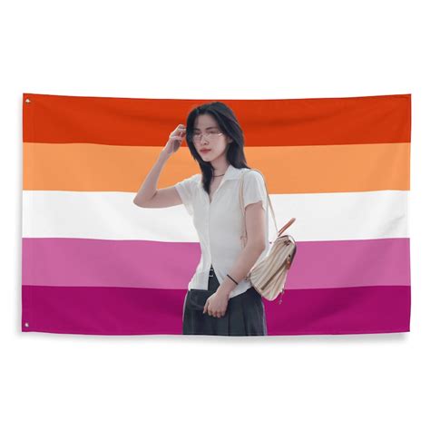 Itzy Ryujin Lesbian Kpop Flagtiktok Meme Trendy Room Tapestry Fanmade Subtle Kpop Merch Etsy