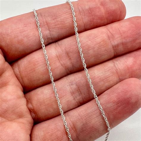 925 Sterling Silver Rope Chain By The Meter