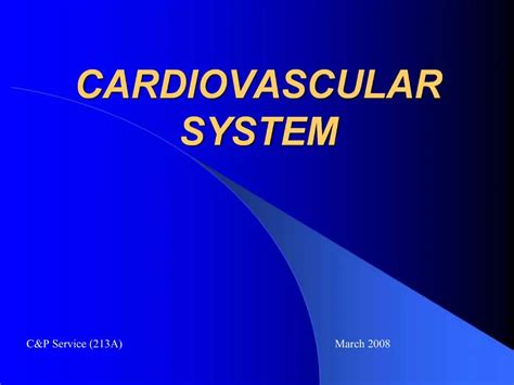 Ppt Cardiovascular System Powerpoint Presentation Free Download Id