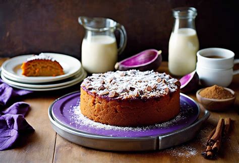 Gâteau à la patate douce violette recette végétarienne facile et