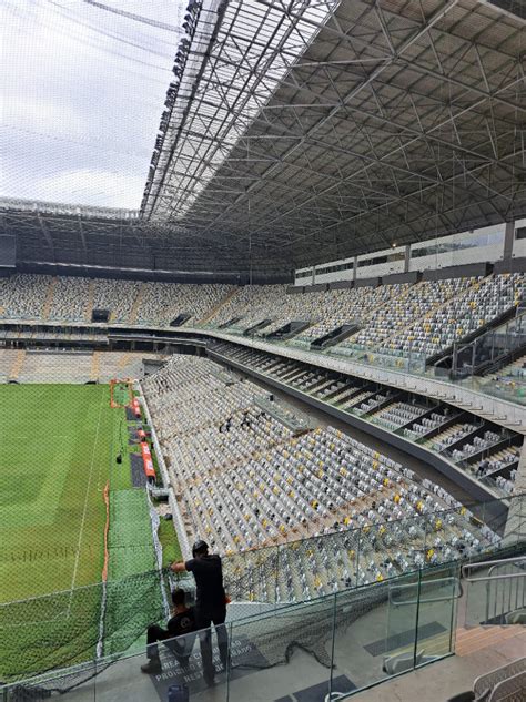 Atlético MG instala tela de proteção na Arena MRV antes de clássico