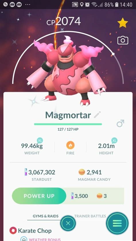 Pokemon Magmortar Shiny