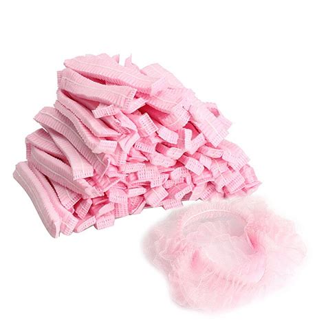 100pcs Non Woven Disposable Shower Caps Hotel One Off Elastic Shower