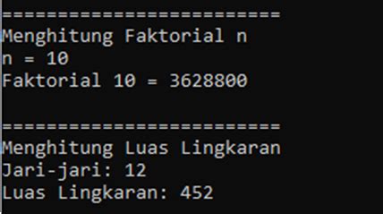 Membuat Segitiga nomor, Mencari Faktorial Sebuah Bilangan, dan Mencari Angka Genap pada Bilangan ...