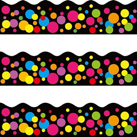 Pink And Green Polka Dot Border Clip Art Page Border And Vector