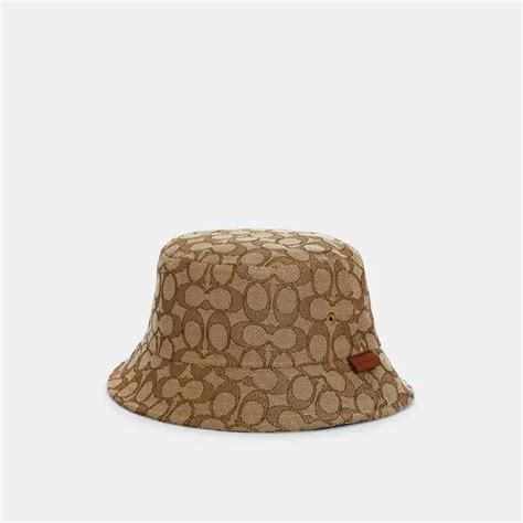 Buy Coach Outlet Signature Bucket Hat Beige At 50 Off Editorialist