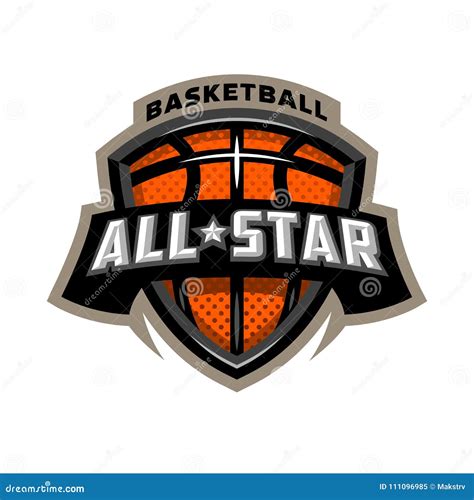 All Star Basketball, Sports Logo Emblem. Stock Vector - Illustration of match, badge: 111096985