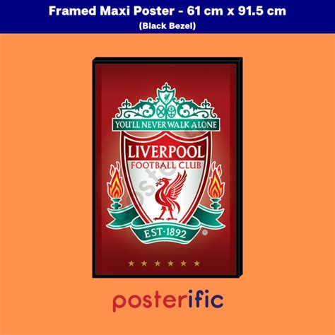 Liverpool Fc Crest Poster 61 Cm X 915 Cm Lazada