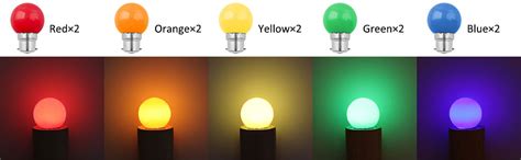 Lot De Ampoule Couleur Led B W Ampoule Ba Onnette Color Es