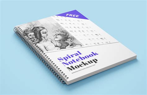 Free Spiral Notebook Mockup Behance