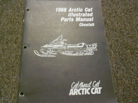 1988 Arctic Cat Cheetah Illustrated Service Parts Catalog Manual